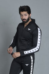 Street Style Shine  Black Zipper